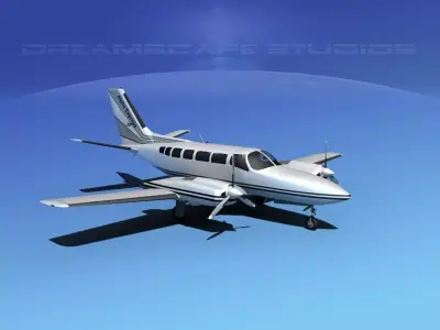 Cessna 404 Titan Alpha Express 3D model