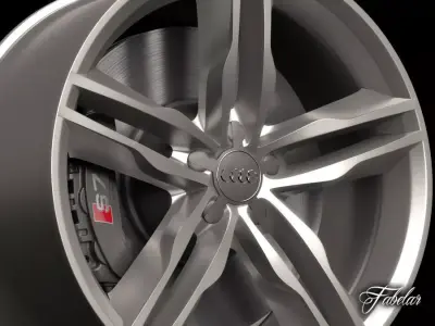 Audi S7 rim 3D model
