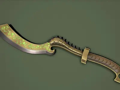 Pharaoh Sword Low-poly 3D model