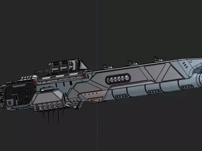 Space Battleship Voidbreaker 3D model