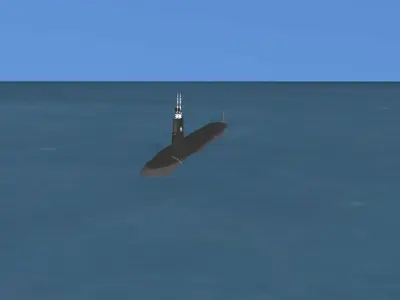 Virginia Class SSN 778 USS New Hampshire 3D model