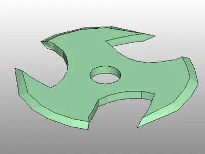 Throwing Star - Type 4 3D model