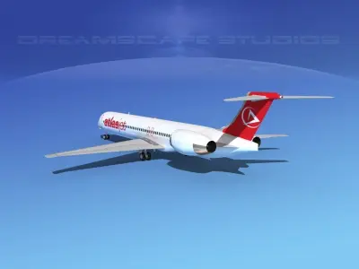 McDonnell Douglas MD83 Atlasjet 3D model