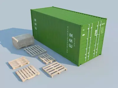 Container MAX 2011 3D model