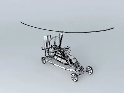 ARGO AIRCRAFTS A 76 Gyroraider flying 3D model