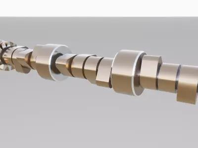 Small Block Chevy OEM roller Camshaft - Low Poly Free 3D model