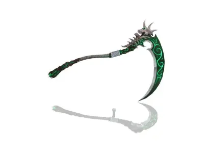 Sacrifice Scythe Low-poly 3D model