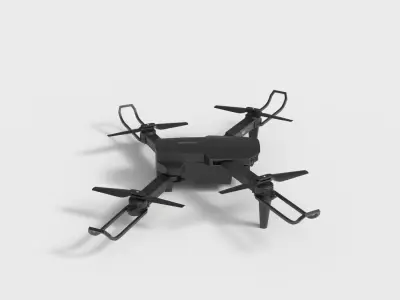 YOLOKE DRONE WITH CAMERA Low-poly 3D model