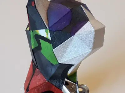 Cat climbing lowpoly Low-poly 3D model