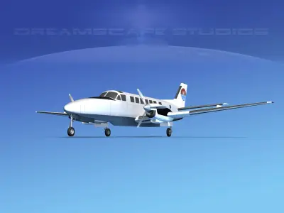 Beechcraft B99 Air Martinique 3D model