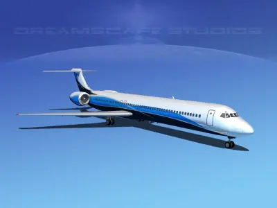 Douglas MD-80 Corporate 3 3D model