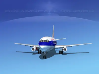 Boeing 737-100 Allegheny 3D model