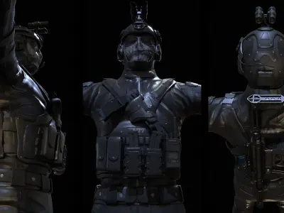 Special Force   Low-poly 3D model