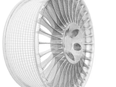 Wheel Rim 3D model 16