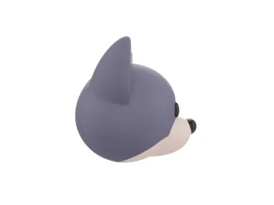 Prop158 Wolf Head 3D model