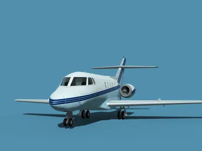 British Aerospace 125 Dominie V01 3D model