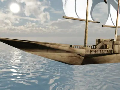 old ship Free 3D model