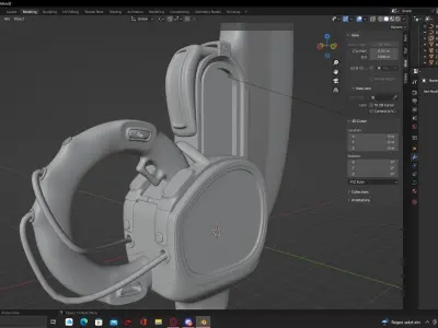 Futuristic Sword Cyberpunk 3D model