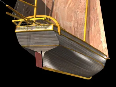 Sloop Spray of Joshua Slocum 3D model