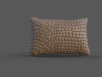 Cushion furniture Low-poly 3D model