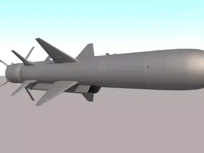 KH-35 - X-35 Russian Anti-Ship Missile 3D model