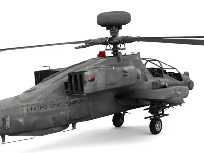 Apache AH-64D Longbow Low-poly 3D model