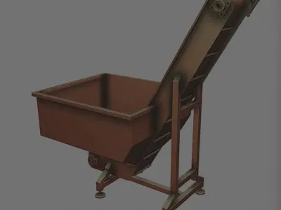 Conveyor belt shooting machine 3D model
