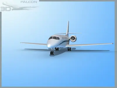 Falcon3D Citation Sovereign C680 FS08 3D model