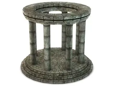 Stone Oracle Temple 3D Model 3D model