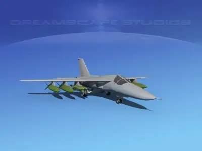 General Dynamics FB-111 Aardvark VBM Low-poly 3D model