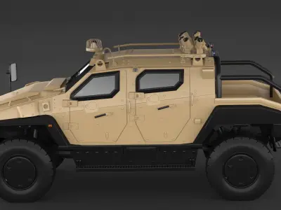 Yoruk Military Armored Vehicle 3D model