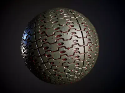 Tank Tred Military Dirty Seamless PBR Texture Texture 20