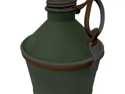 Vintage Military Canteen Flask 3D model