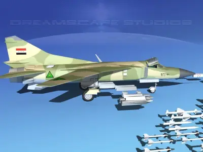 Mig 23 Flogger B V22 Iraq 3D model
