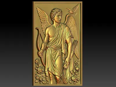 1 Roman God CNC Relief Model 3D print model