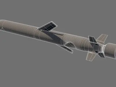 CJ-10 DF-10 KD-20 Chinese Land-Attack Cruise Missile 3D model