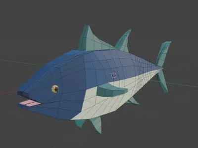 Fish pack - Pack de peces - Lowpoly Low-poly 3D model
