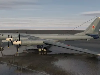 Tupolev Tu-95 Bear 3D model