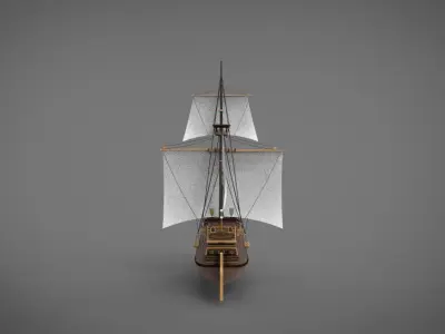 Santa Maria frigate 3D model