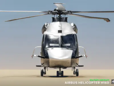 Airbus Helicopter H160 - Military Helicopter Low-poly 3D model
