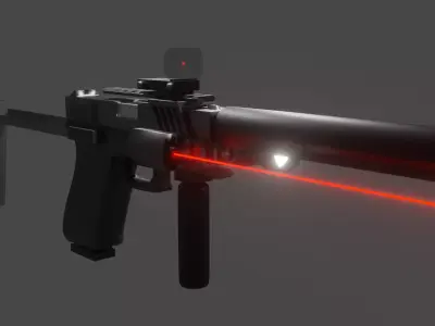 Customizable Glock Free 3D model