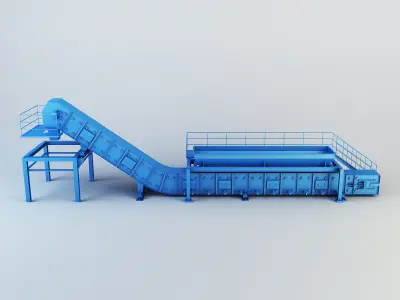 Drycon conveyor belt Low-poly 3D model