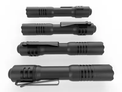 Flashlight M3 Low-poly 3D model