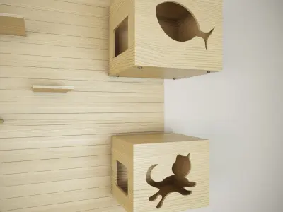 Cat House 3D model