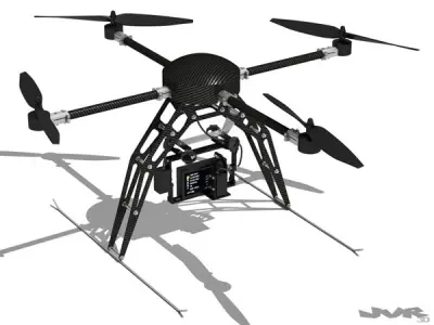 Quadcopter Generic with camera 3D model