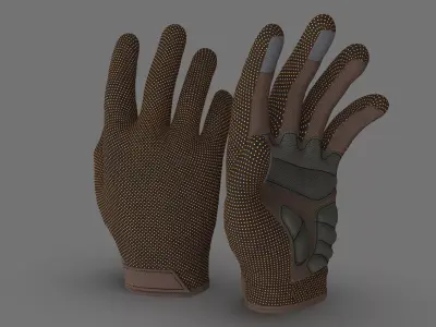 Hand gloves bike 3D model