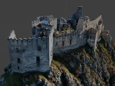 Medieval Beckov castle ruins Free 3D model