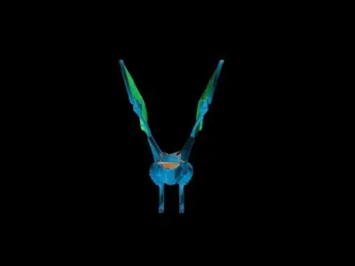 Blue Wyvern Free low-poly 3D model