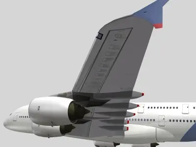 Airbus A-380 Airbus Industries House colors 3D model