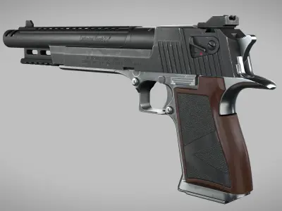 Desert Eagle Lighting Hawk Low-poly 3D model